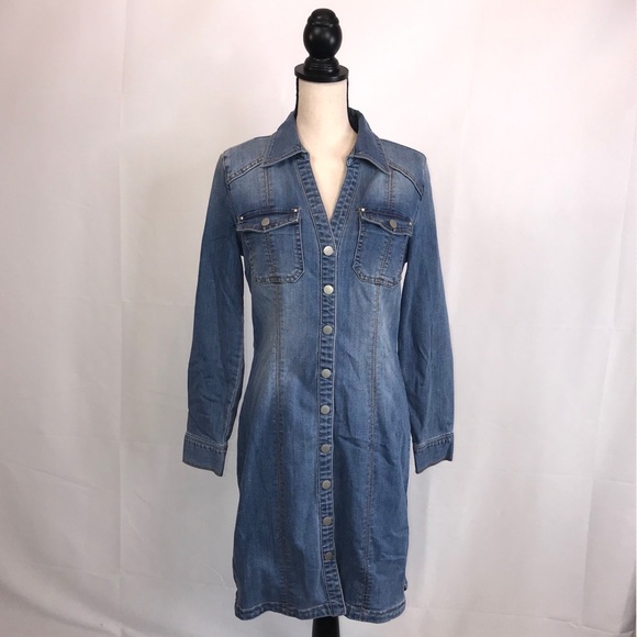 denim shirt dress size 22